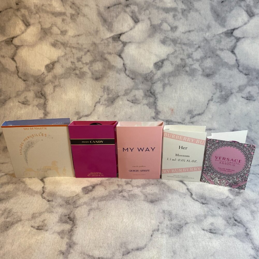 Lot of 5 Hermes,Prada,Giorgio Armani,Burberry,Versace,Merveilles,MyWay-5pc-NEW - Picture 2 of 10